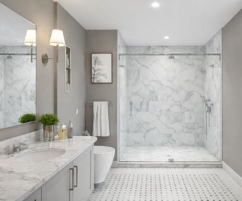 Tub-to-shower conversion