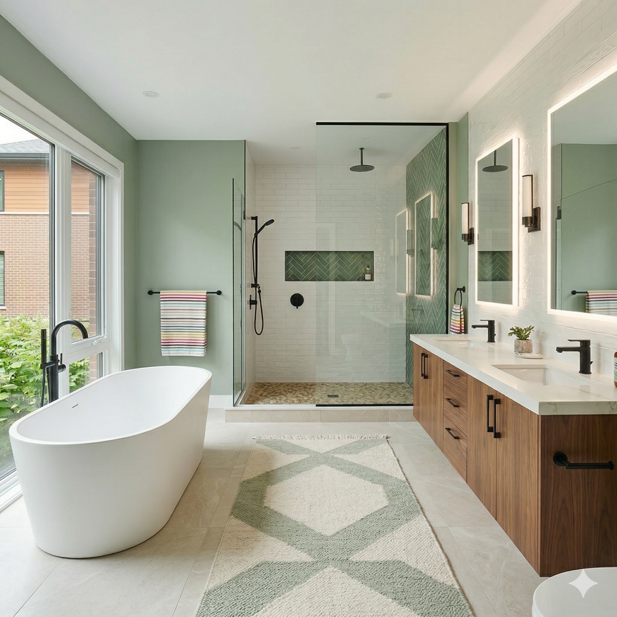 Modern minimalist bathroom